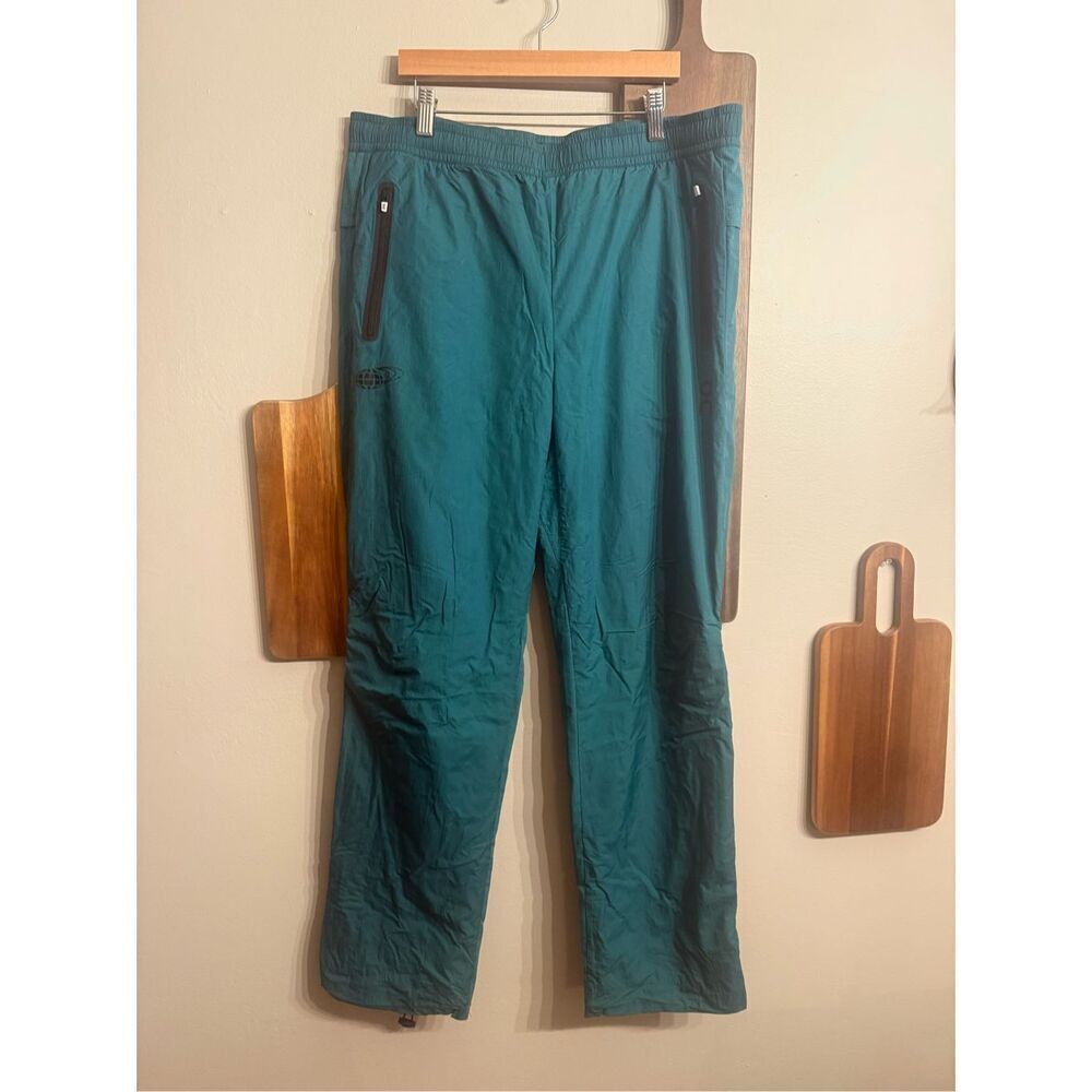 On Cloud Emerald Green Pull-On Elastic Waist Running Athletic Track Pants Medium
